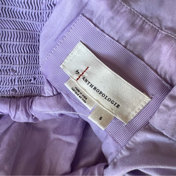 Anthropologie The Helena Square-Neck
Tiered Midi Dress: Smocked in purple - Picture 13 of 13